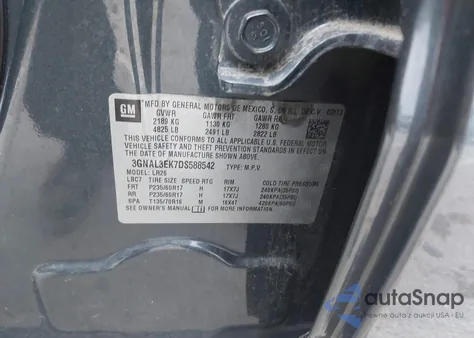 2013 Chevrolet Captiva Sport Lt from USA, damaged, VIN 3GNAL3EK7DS588542